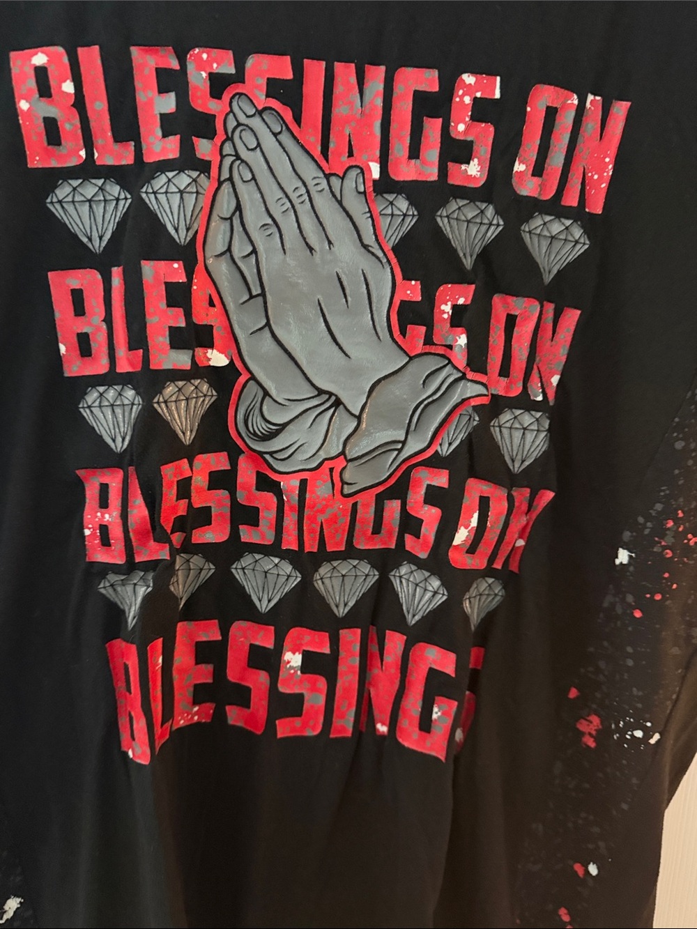 Vibe Black Tee with Teal Palm Vibes Graphic